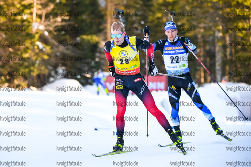 17.02.2021, xkvx, Biathlon IBU World Championships Pokljuka, Einzel Herren, v.l. Johannes Thingnes Boe (Norway) in aktion / in action competes