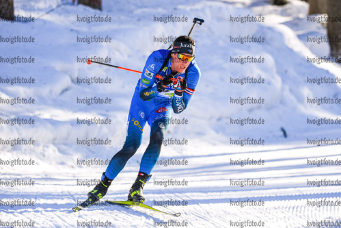 17.02.2021, xkvx, Biathlon IBU World Championships Pokljuka, Einzel Herren, v.l. Quentin Fillon Maillet (France) in aktion / in action competes