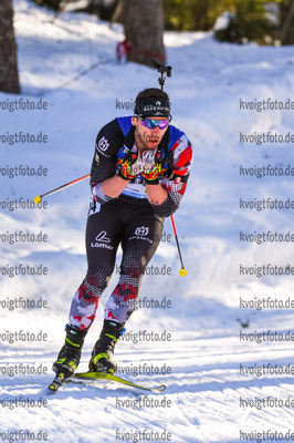 17.02.2021, xkvx, Biathlon IBU World Championships Pokljuka, Einzel Herren, v.l. David Komatz (Austria) in aktion / in action competes