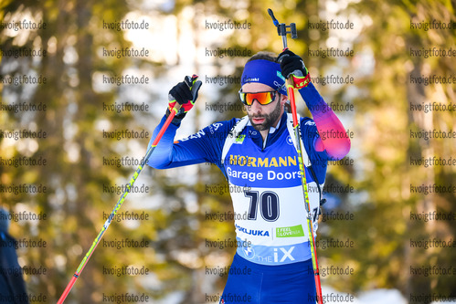 17.02.2021, xkvx, Biathlon IBU World Championships Pokljuka, Einzel Herren, v.l. Serafin Wiestner (Switzerland) in aktion / in action competes