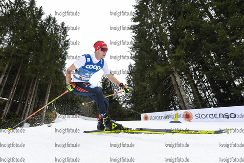 03.03.2021, xkvx, Nordic World Championships Oberstdorf, v.l. Florian Notz of Germany in Aktion / in action competes