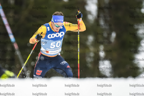 03.03.2021, xkvx, Nordic World Championships Oberstdorf, v.l. Lucas Boegl of Germany in Aktion / in action competes