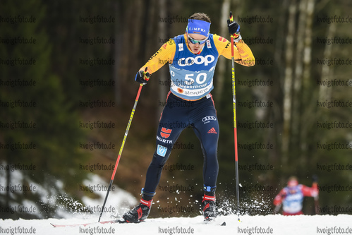 03.03.2021, xkvx, Nordic World Championships Oberstdorf, v.l. Lucas Boegl of Germany in Aktion / in action competes