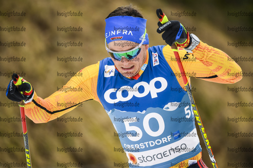 03.03.2021, xkvx, Nordic World Championships Oberstdorf, v.l. Lucas Boegl of Germany in Aktion / in action competes