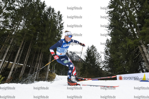 03.03.2021, xkvx, Nordic World Championships Oberstdorf, v.l. Gus Schumacher of the USA in Aktion / in action competes