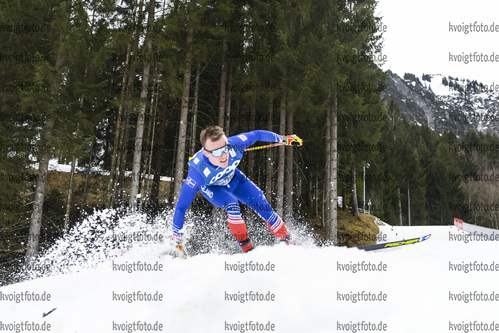 03.03.2021, xkvx, Nordic World Championships Oberstdorf, v.l. Snorri Eythor Einarsson of Iceland in Aktion / in action competes