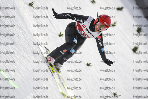 03.03.2021, xkvx, Nordic World Championships Oberstdorf, v.l. Katharina Althaus of Germany in Aktion / in action competes