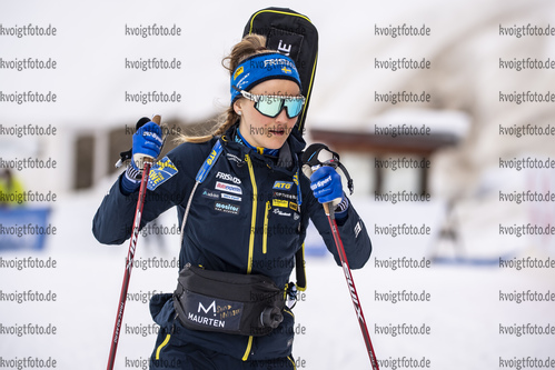 12.03.2020, xkvx, Biathlon IBU Cup Obertilliach, Sprint Damen, v.l. Stina Nilsson (Sweden)  / 