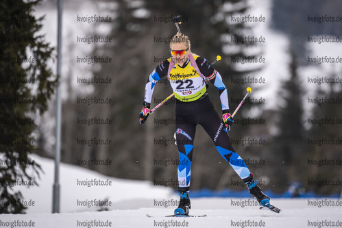 12.03.2020, xkvx, Biathlon IBU Cup Obertilliach, Sprint Damen, v.l. Grete Gaim (Estonia)  / 