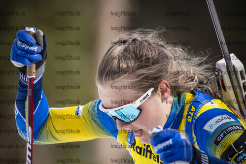 13.03.2020, xkvx, Biathlon IBU Cup Obertilliach, Sprint Damen, v.l. Stina Nilsson (Sweden)  / 