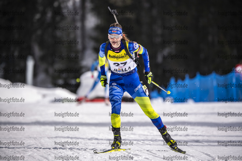 13.03.2020, xkvx, Biathlon IBU Cup Obertilliach, Sprint Damen, v.l. Irina Kruchinkina (Belarus)  / 