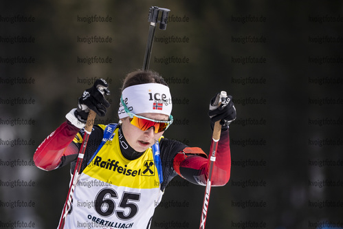 13.03.2020, xkvx, Biathlon IBU Cup Obertilliach, Sprint Damen, v.l. Marthe Krakstad Johansen (Norway)  / 