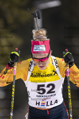 13.03.2020, xkvx, Biathlon IBU Cup Obertilliach, Sprint Damen, v.l. Stefanie Scherer (Germany)  / 