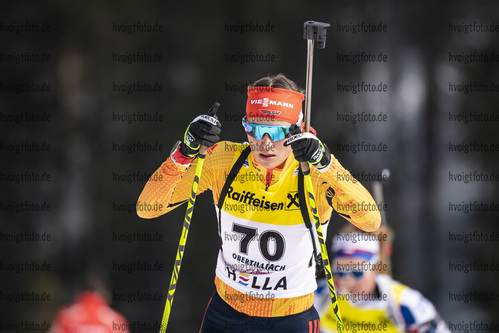 13.03.2020, xkvx, Biathlon IBU Cup Obertilliach, Sprint Damen, v.l. Luise Mueller (Germany)  / 