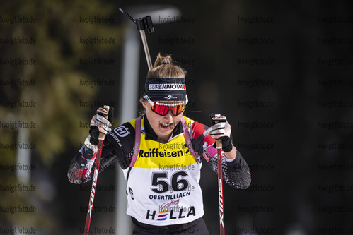 13.03.2020, xkvx, Biathlon IBU Cup Obertilliach, Sprint Damen, v.l. Anna Gandler (Austria)  / 