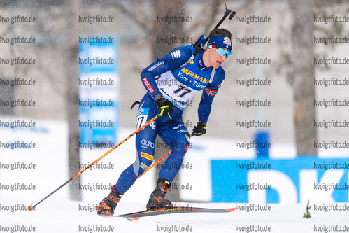 19.03.2021, xkvx, Biathlon IBU World Cup Oestersund, Sprint Herren, v.l. Didier Bionaz (Italy) in aktion / in action competes