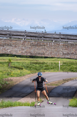 27.06.2021, xkvx, Biathlon Training Lavaze, v.l. Tiril Eckhoff (Norway) in aktion in action competes