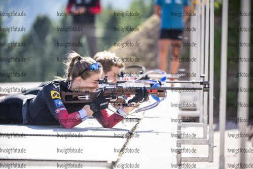 03.07.2021, xkvx, Biathlon Training Lavaze, v.l. Ida Lien (Norway)  