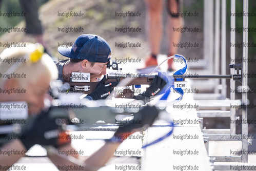 03.07.2021, xkvx, Biathlon Training Lavaze, v.l. Erlend Bjoentegaard (Norway)  