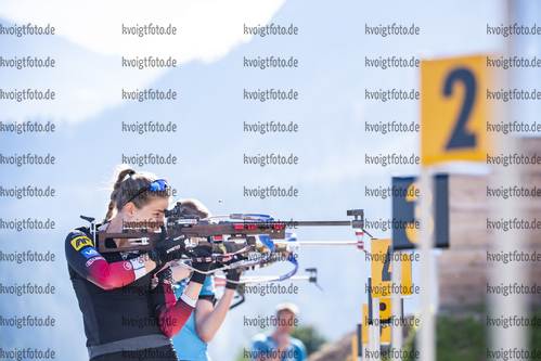 03.07.2021, xkvx, Biathlon Training Lavaze, v.l. Ida Lien (Norway)  