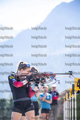 03.07.2021, xkvx, Biathlon Training Lavaze, v.l. Ida Lien (Norway)  