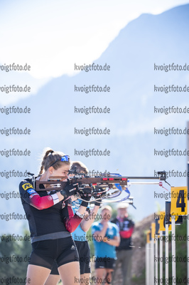 03.07.2021, xkvx, Biathlon Training Lavaze, v.l. Ida Lien (Norway)  