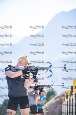 03.07.2021, xkvx, Biathlon Training Lavaze, v.l. Vetle Sjaastad Christiansen (Norway)  