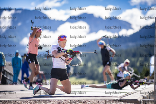 09.07.2021, xkvx, Biathlon Training Lavaze, v.l. Janina Hettich (Germany)  