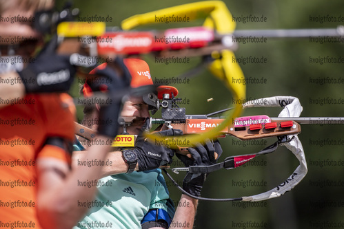 12.07.2021, xkvx, Biathlon Training Bormio, v.l. Benedikt Doll (Germany)  