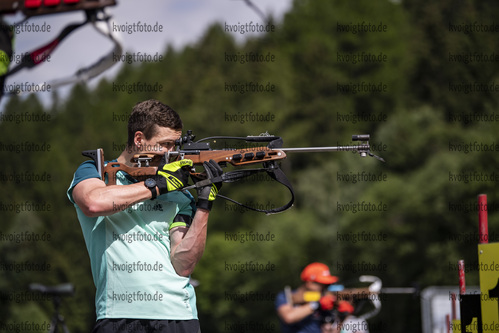 12.07.2021, xkvx, Biathlon Training Bormio, v.l. Justus Strelow (Germany)  