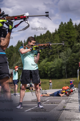 12.07.2021, xkvx, Biathlon Training Bormio, v.l. Justus Strelow (Germany)  