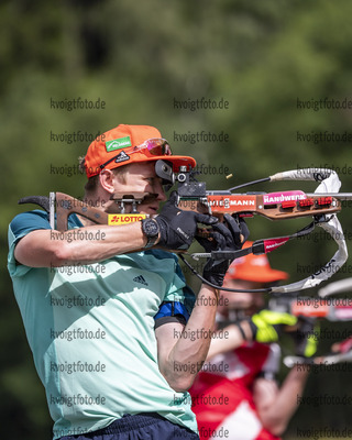 12.07.2021, xkvx, Biathlon Training Bormio, v.l. Benedikt Doll (Germany)  