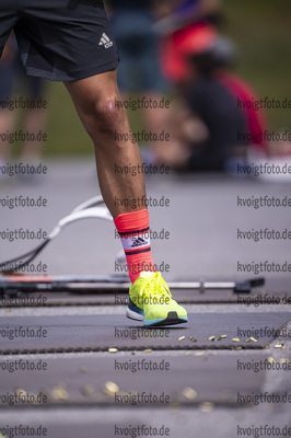 12.07.2021, xkvx, Biathlon Training Bormio, v.l. Philipp Horn (Germany) / Adidas-Socken / Adidas-Struempfe / Adidas / Socken / Struempfe  