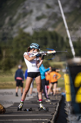 23.08.2021, xkvx, Biathlon Training Bessans, v.l. Paula Botet (France)  