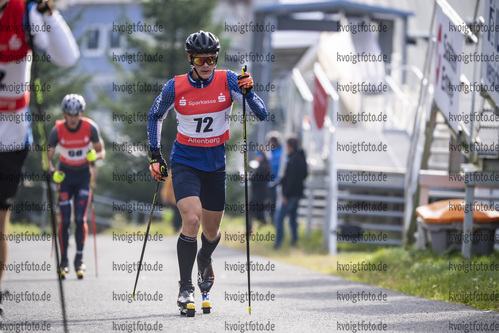 03.10.2021, xkvx, Biathlon, Deutschlandpokal Altenberg, Berglauf - maennlich, v.l. Leonhard Pfund (Germany)