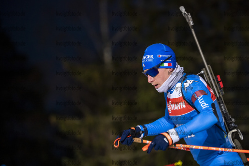 26.11.2021, xkvx, Biathlon IBU World Cup Oestersund, Training Women and Men, v.l. Lukas Hofer (Italy) in aktion / in action competes