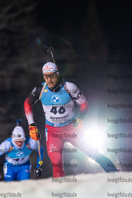27.11.2021, xkvx, Biathlon IBU World Cup Oestersund, Individual Men, v.l. David Komatz (Austria) in aktion / in action competes
