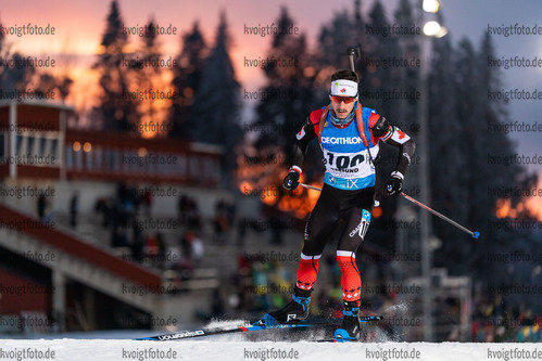 28.11.2021, xkvx, Biathlon IBU World Cup Oestersund, Sprint Men, v.l. Trevor KIERS (Canada) in aktion / in action competes