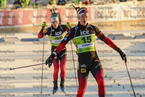 01.12.2021, xetx, Biathlon IBU Cup Sjusjoen, Super Sprint Men, v.l. Filip Fjeld Andersen (NORWAY)  / 