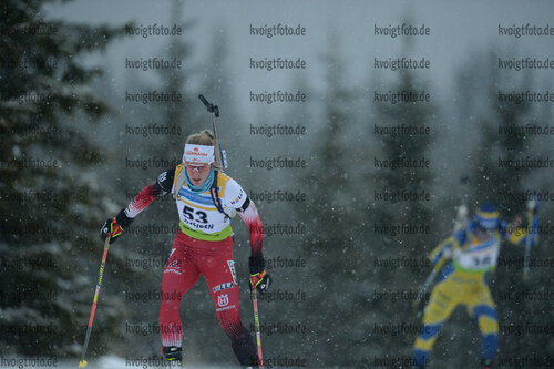 03.12.2021, xetx, Biathlon IBU Cup Sjusjoen, Sprint Women, v.l. Katharina Innerhofer (AUSTRIA)  / 