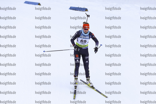 10.12.2021, xmcx, Biathlon IBU Junior Cup Martell, Individual Women, v.l. Johanna Puff (Germany)  / 