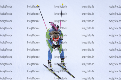 10.12.2021, xmcx, Biathlon IBU Junior Cup Martell, Individual Women, v.l. Kaja Maric (Slovenia)  / 