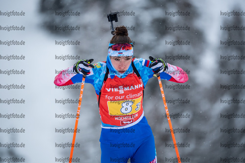 11.12.2021, xkvx, Biathlon IBU World Cup Hochfilzen, Relay Women, v.l. Uliana Nigmatullina (Russia) in aktion / in action competes