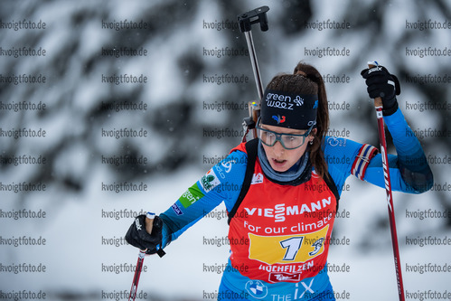 11.12.2021, xkvx, Biathlon IBU World Cup Hochfilzen, Relay Women, v.l. Chloe Chevalier (France) in aktion / in action competes