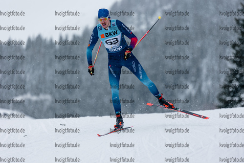 11.12.2021, xljkx, Cross Country FIS World Cup Davos, Men Prolog, v.l. Cédric Steiner (Switzerland)  / 