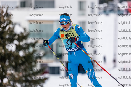 12.12.2021, xljkx, Cross Country FIS World Cup Davos, 10km Women, v.l. Francesca Franchi (Italy)  / 