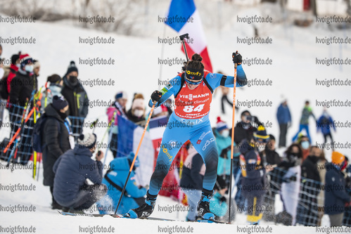 16.12.2021, xkvx, Biathlon IBU World Cup Le Grand Bornand, Sprint Women, v.l. Julia Simon (France) in aktion / in action competes