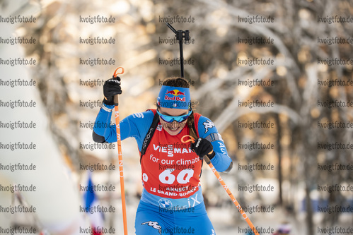 16.12.2021, xkvx, Biathlon IBU World Cup Le Grand Bornand, Sprint Women, v.l. Dorothea Wierer (Italy) in aktion / in action competes