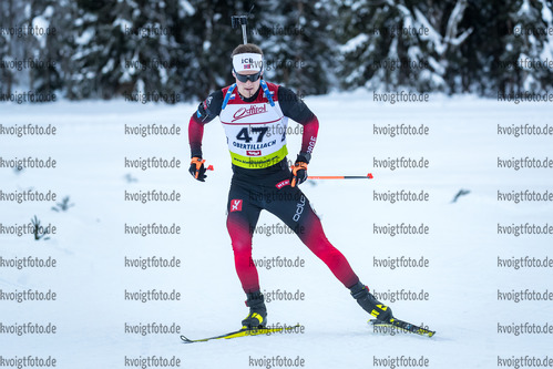 16.12.2021, xlukx, Biathlon IBU Cup Obertilliach, Individual Men, v.l. Endre Stroemsheim (Norway)  / 