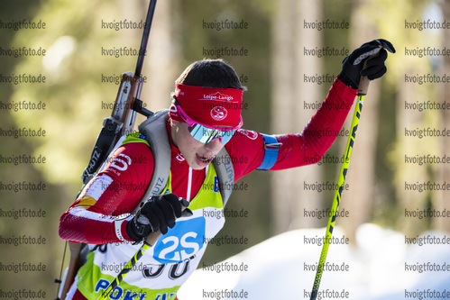 19.12.2021, xsoex, Biathlon Alpencup Pokljuka, Sprint Men, v.l. Jonin Wyss  (Switzerland)  / 